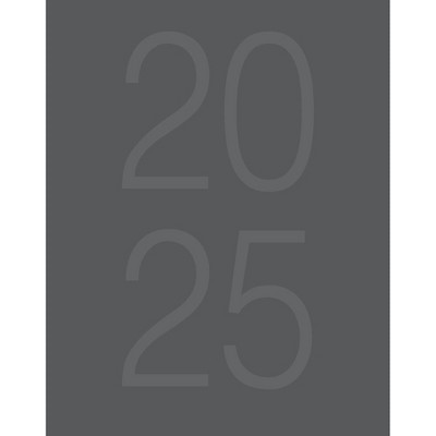 Willow Creek Press Charcoal 2025 7.5"x9.5" Booklet Mntly Planner: Art Stationery, Paper, Sewn Binding, All Ages