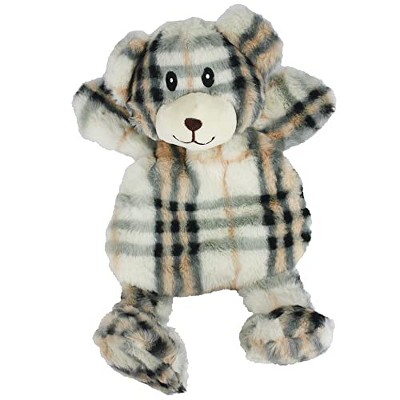 Multipet Berman Bear Dog Toy with Squeakers (Assorted Color Pack)
