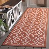 Courtyard Eeaufort CY6071 UV & Stain Resistant Non-Shedding Power Loomed Indoor/Outdoor Rugs - Safavieh - 2 of 4