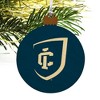 Ithaca College Primary Logo Wood Christmas Tree Holiday Ornament - 4 of 4