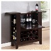 Modesto Modern Dry Bar And Wine Cabinet - Dark Brown - Baxton Studio - image 2 of 3