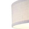 Progress Lighting Inspire 1-Light LED Semi-Flush Mount in Graphite with Summer Linen Shade - 4 of 4