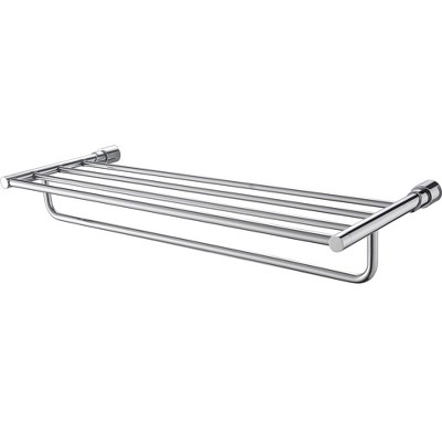 ALFI AB9523 Polished Chrome 24 inch Towel Bar & Shelf  Bathroom Accessory
