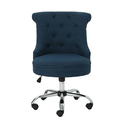 Auden Home Office Fabric Desk Chair Navy Blue - Christopher Knight Home ...