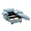 CAVINAS Velvet Accent Chair with Storage Function Cushion and Pillows,Upholstered Living Room Chairs with Ottoman,Reading Chairs for Living Room - 4 of 4