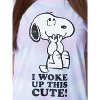 Peanuts Womens' I Woke Up This Cute Tie-Dye Sleep Pajama Set Multicolored - image 4 of 4