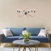 SEVOBAL Ceiling Light Transitional Chandeliers Ceiling Mount Light Fixture Candelabra Style Hanging Lamp Living Room, Gold, 28.74"*28.74"*11.22" - 4 of 4