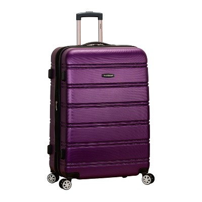 purple hardside luggage