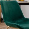 NicBex Round Dining Table Set Morden Kitchen Table for 2 with MDF Tabletop and 2 Velvet Chairs for Home Office - 4 of 4