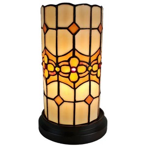 Amora Lighting Tiffany Style Floral Mini Table Lamp 10 Inches Tall - 1 of 4