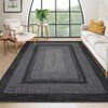 Bedroom Washable Area Rug Dining Room Throw Carpet with Non Slip Rubber Backing - 2 of 4