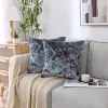 Kate Aurora 1 Piece Jacobean Floral Chenille Ultra Plush & Fluffy 18"x 18" Filled Accent Throw Pillow With Removable Shell/Cover - image 2 of 4