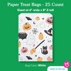 Big Dot of Happiness Pastel Halloween Paper Treat Bags, Pink Pumpkin Individual Candy Snack Favors, Greaseproof White Sandwich Cookie Bags - 25 Count - 4 of 4