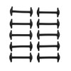 The Original Stretchlace No-Tie Silicone Elastic Shoelace Straps for Dress Shoes - Black - 3 of 4