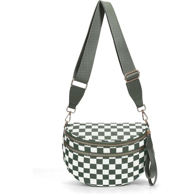 BEAFUP Women's Nylon Fanny Pack - A Chic and Versatile Crossbody Bum Bag in Khaki for Street Style Enthusiasts