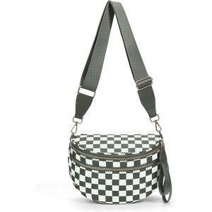 FATMOON Women's Nylon Fanny Pack - A Chic and Versatile Crossbody Bum Bag in Khaki for Street Style Enthusiasts - 1 of 4