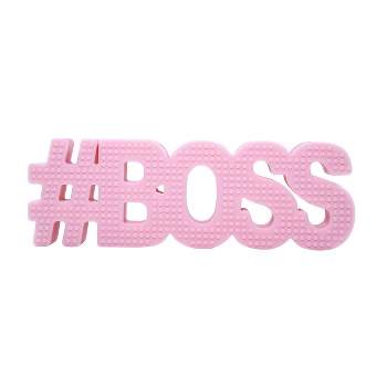 Hudson & Heart Company #Boss Teetheword Baby Teether - Pink 2.9oz