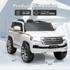 Licensed Toyota Land Cruiser 12V Kids Ride-On Car Truck, 2-Seater, 3 Speeds, Remote Control, LED Lights, Music & Horn - 2 of 4