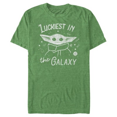 Men's Star Wars The Mandalorian The Child Luckiest in the Galaxy T-Shirt