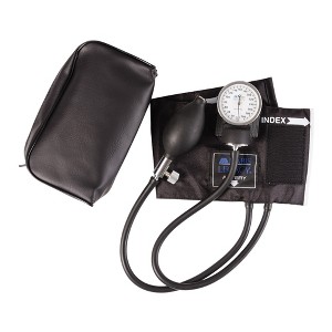 MABISLegacy Adult Cuff Arm Aneroid Sphygmomanometer Unit 2-Tubes Black 1 Each - 1 of 4