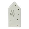 Northlight 5" White and Gold Ceramic House Christmas Tabletop Decoration - 3 of 4
