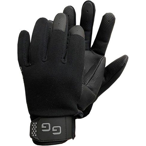 Gorilla Grip One Size Fits All Nylon Tac Black Dipped Gloves : Target