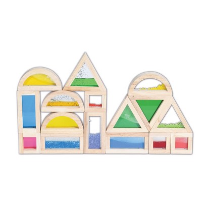 TickiT Wooden Wild Animal Blocks - Imaginative Play Set of 15 main image 0