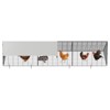 Large Chicken Tunnels for Yard, Portable Chicken Coop Run with Corner Frames, Spire Roof Chicken Playpen Enclosure with Cover, Metal Poultry Cage - 2 of 4