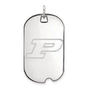 Black Bow Jewelry 14k White Gold Purdue Boilermakers NCAA Large Pendant - 1 of 3