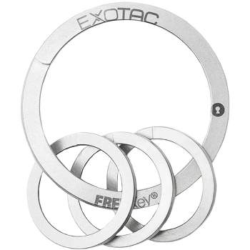 Exotac FREEKey Slim System Easy to Use Key Ring and Three Mini Key Rings