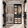 Aheaplus Closet Organizer with 2 Drawers and Shelves, 4.2-8.8 FT Walk-in Closet System with Hang Rods - 3 of 4