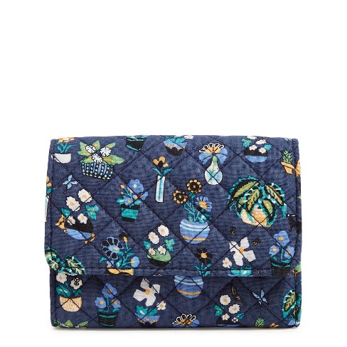 Vera Bradley Women's Cotton Rfid Petite Zip-around Wallet : Target