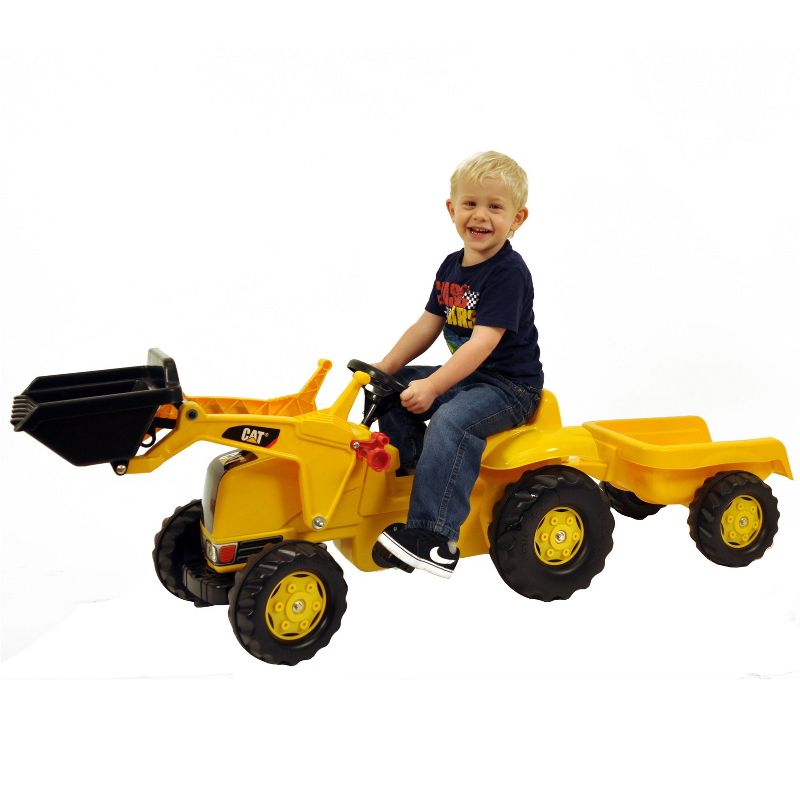 Caterpillar Kids&#39; Tractor with Trailer Ride-On, 3 of 5