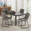 Infurnic Accent Chairs, Modern Chairs Set with Sturdy Legs, for Kitchen and Dining Room, Gray, 22"*20.5"*33.9" - 3 of 4