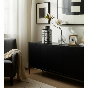 Modern Ceramic Jar with Geometric Design - Sleek Contemporary Decorative Accent Piece - Stylish Handcrafted Artisanal Home Decor Vessel - 1 of 4