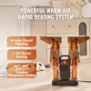 VEVOR Shoe Dryer with Timer, Detachable 4 Tubes Boot Dryers with V0-Rated Fire-Retardant Materials, Quick Drying for Work Boots, Black & Orange - 3 of 4