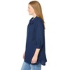 Woman Within Three-Quarter Sleeve Popover Blouse - 4 of 4