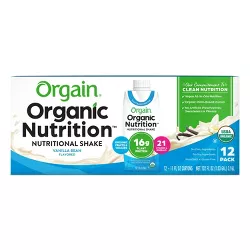 Orgain Organic Vegan Protein Shake - Vanilla Bean - 12ct