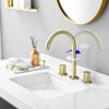 ALEXOUN Handles Widespread 8 Inch Bathroom Faucet, Brushed Golden - 4 of 4