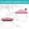 Pop Up Canopy, 10x10 FT Patio Portable Canopy Tent, Waterproof Cover, Outdoor Folding Sun Shelter - 3 of 4