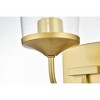 Elegant Lighting Avani 1 light Chrome and Clear Bath Sconce - 4 of 4
