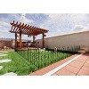 Dolonm 24" Metal Garden Fence - 20.4ft No Dig Dog Barrier, Galvanized Rustproof, Moveable Flower Bed Edging - 2 of 4