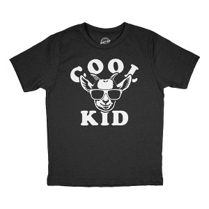 Youth Funny T Shirts Cool Kid Goat Sarcastic Graphic Novelty Tee For Kids - Crazy Dog Youth T Shirt for Animal Lovers - 1 of 4