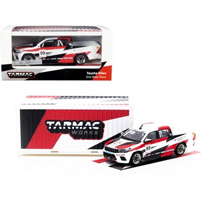 Toyota Hilux Pickup Truck RHD (Right Hand Drive) #99 "One Make Race" with Container 1/64 Diecast Model Car by Tarmac Works