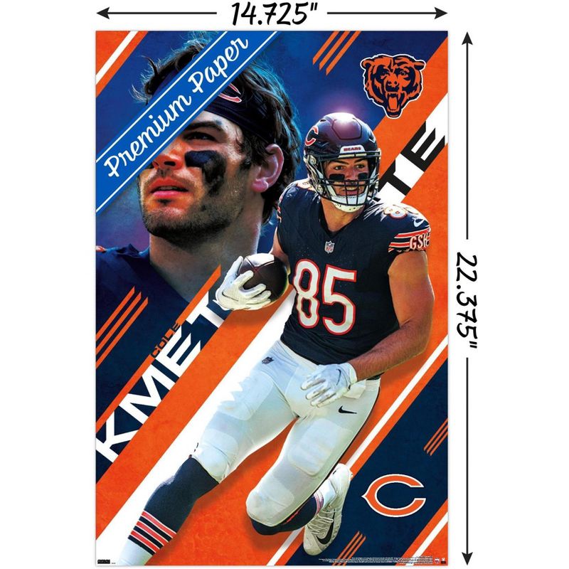 Trends International NFL Chicago Bears - Cole Kmet 24 Unframed Wall Poster Prints, 3 of 7
