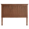 Baxton Studio Alarice Classic and Traditional Ash Walnut Finished Wood Queen Size Headboard - 3 of 4
