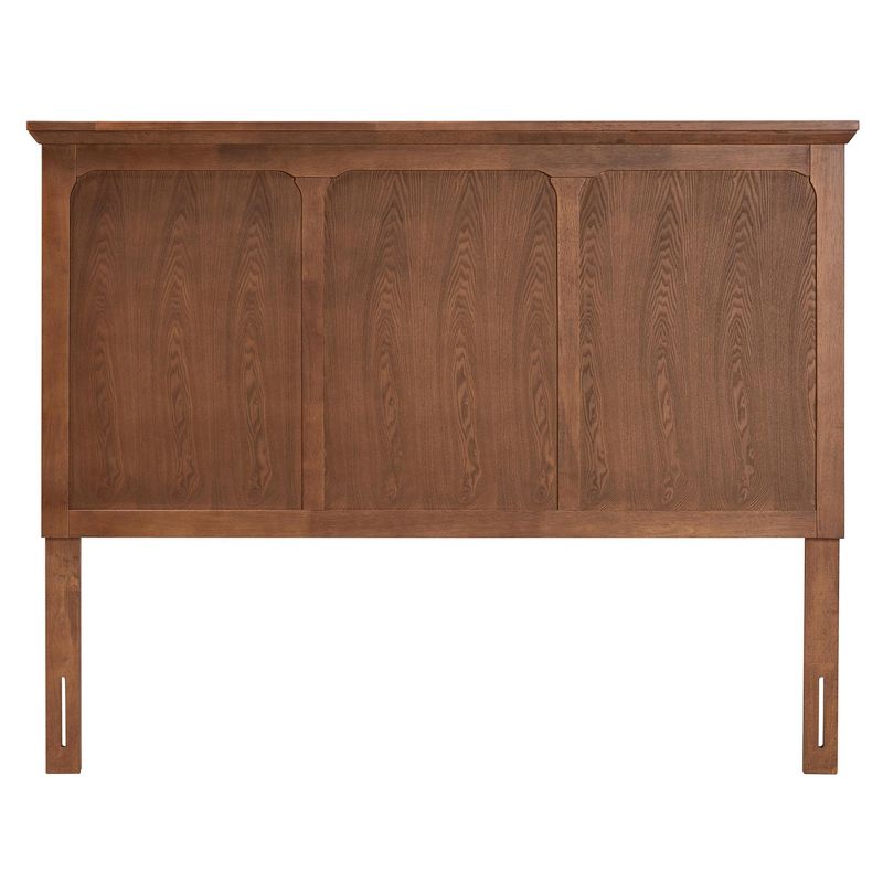 Baxton Studio Alarice Classic and Traditional Ash Walnut Finished Wood Queen Size Headboard, 3 of 8