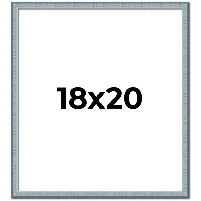 PosterPalooza | Textured Blue Picture Frame - UV Acrylic, Foam Board Backing, Hanging Hardware