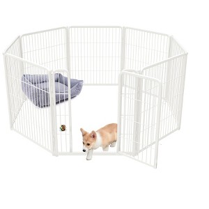 FXW Homeplus Indoor Dog Playpen - Stress-Free and Safe Play,Panels for Puppy and Small Dogs, Black│Patented - 1 of 4