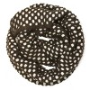 Wrapables Two Tone Warm Winter Knit Infinity Scarf, Dark Brown & White - 2 of 4
